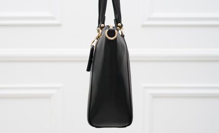 Real leather handbag Coach - Black -