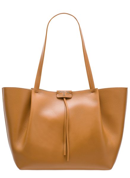 Bolso de hombro de cuero para mujer PATRIZIA PEPE - Beige -