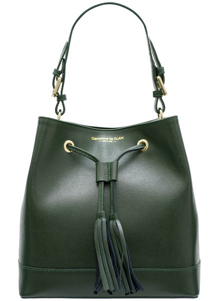 Real leather handbag Glamorous by GLAM - Green -