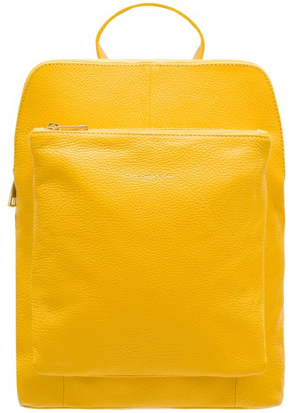 Mochila de mujer de cuero genuino Glamorous by GLAM - Amarillo -