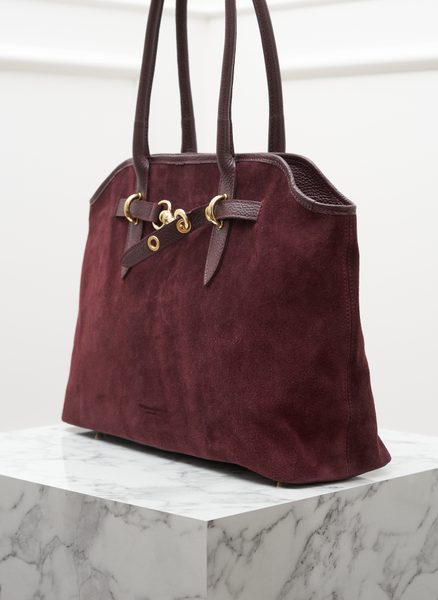 Női bőr válltáska Glamorous by GLAM - Bordó -