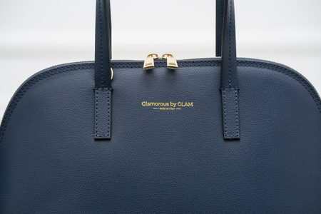 Real leather handbag Glamorous by GLAM - Dark blue -