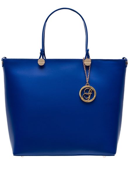 Real leather handbag Glamorous by GLAM - Blue -