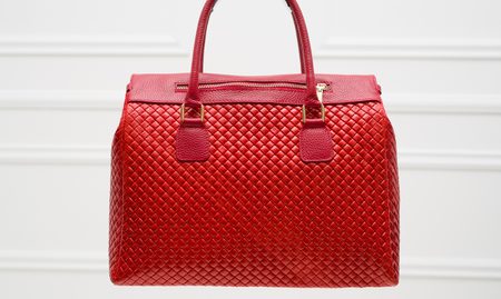 Bolso de cuero de mano para mujer Glamorous by GLAM - Rojo -