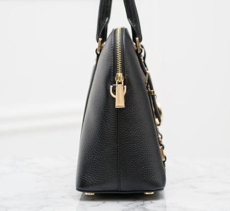 Bolso de cuero de mano para mujer Michael Kors - Negro -