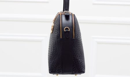 Bolso de cuero de mano para mujer Glamorous by GLAM - Negro -