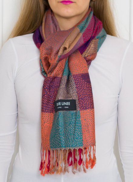 Foulard donna Due Linee - Multicolore -