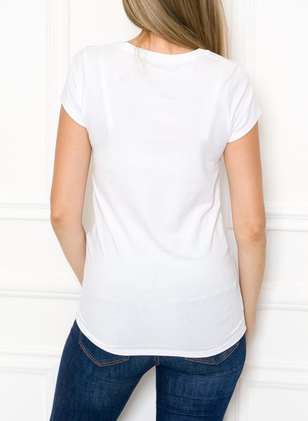 Camiseta para mujer Due Linee - Blanco
