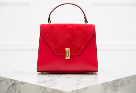 Bolso de cuero de mano para mujer Glamorous by GLAM - Rojo -