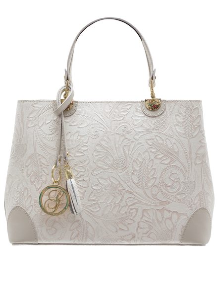 Bolso de cuero de mano para mujer Glamorous by GLAM - Beige -