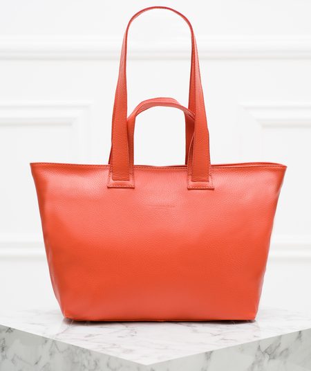 Bolso de hombro de cuero para mujer Glamorous by GLAM - Naranja -