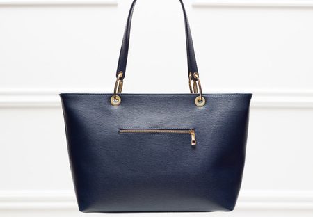 Real leather shoulder bag Glamorous by GLAM - Dark blue -