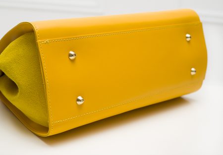 Bolso de cuero de mano para mujer Glamorous by GLAM - Amarillo -