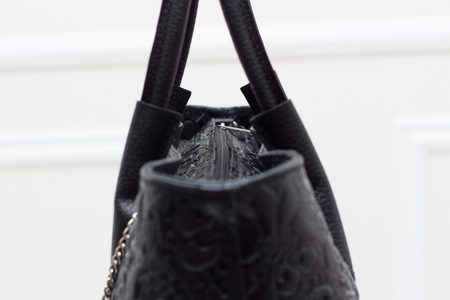 Bolso de cuero de mano para mujer Glamorous by GLAM - Negro -