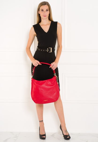 Real leather shoulder bag Glamorous by GLAM - Red -