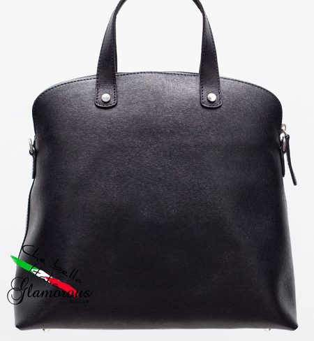 Bolso de cuero de mano para mujer Glamorous by GLAM - Negro -