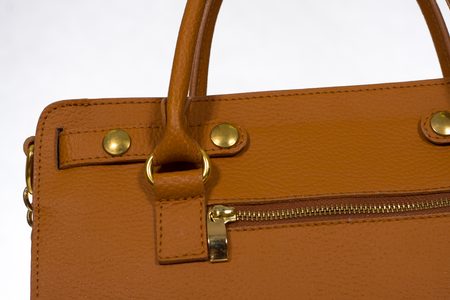 Real leather handbag Glamorous by GLAM - Orange -