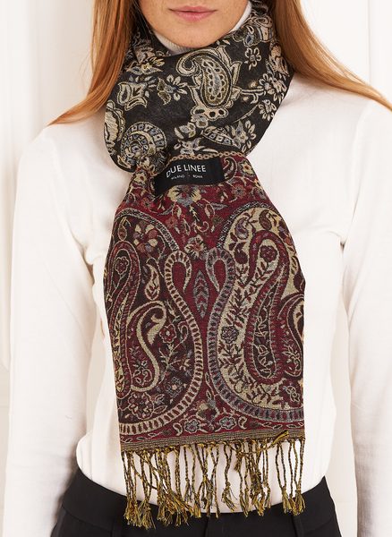 Foulard donna Due Linee - Rosso -