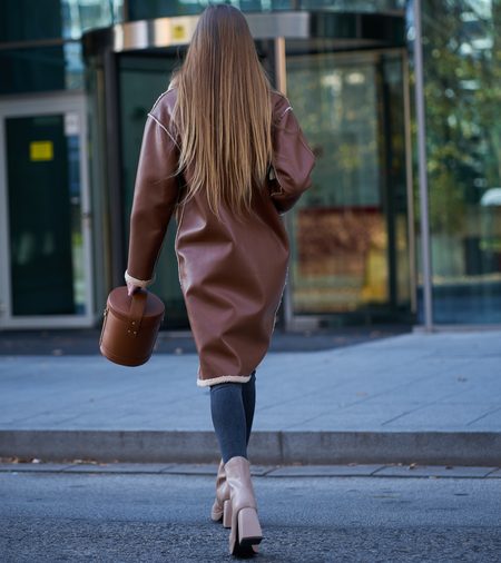 Women's coat Due Linee - Green -