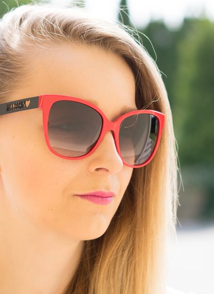Women's sunglasses Love Moschino - Red -