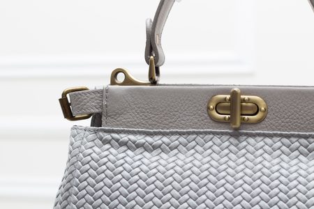 Borsa a mano da donna in pelle Glamorous by GLAM - Grigio -