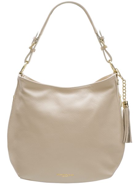 Bolso de hombro de cuero para mujer Glamorous by GLAM - Beige -