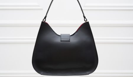 Real leather shoulder bag Glamorous by GLAM - Black -