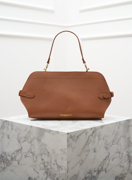 Real leather shoulder bag Glamorous by GLAM - Brown -