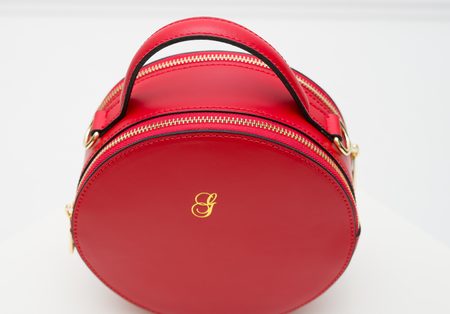 Real leather crossbody bag Glamorous by GLAM - Red -