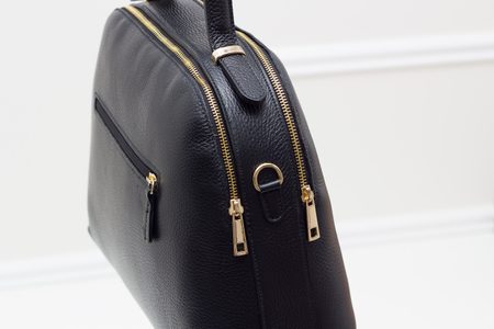 Real leather handbag Glamorous by GLAM - Black -