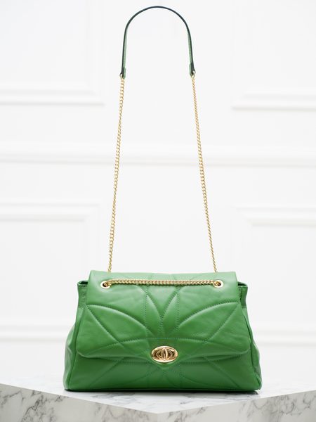 Real leather shoulder bag Glamorous by GLAM - Green -