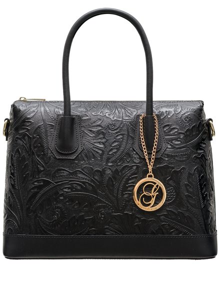 Real leather handbag Glamorous by GLAM - Black -