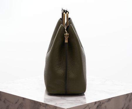 Real leather handbag Glamorous by GLAM - Green -