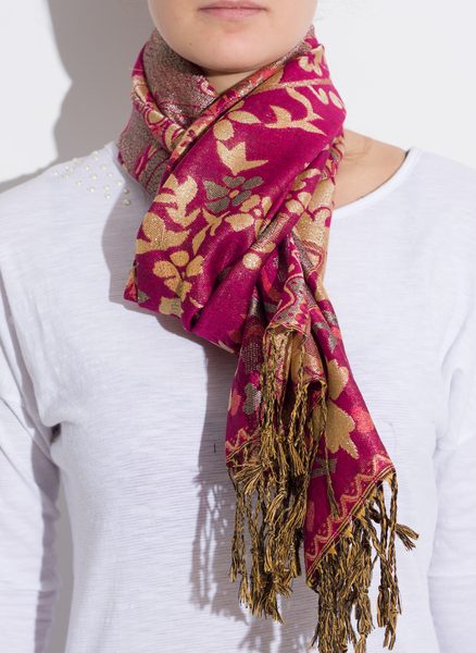 Foulard donna Due Linee - Rosa -