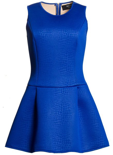 Női A-vonalú ruha Due Linee - Kék -