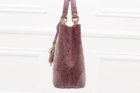 Bolso de cuero de mano para mujer Glamorous by GLAM - Rosa -