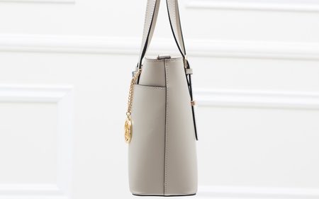 Real leather handbag Glamorous by GLAM - Grey -