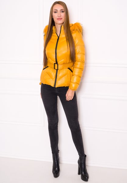 Chaqueta de invierno para mujer Due Linee - Amarillo -