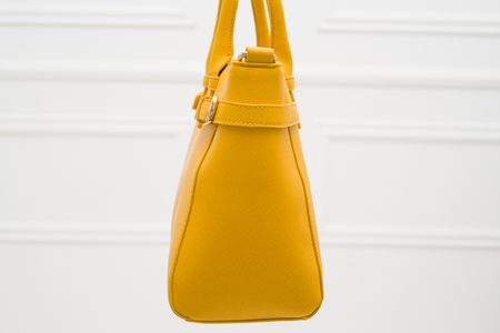 Bolso de cuero de mano para mujer Tru Trussardi - Amarillo -