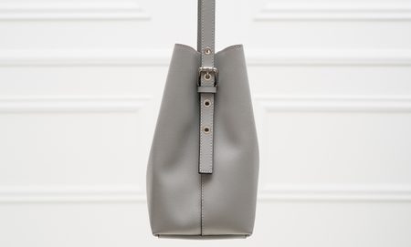 Real leather shoulder bag Glamorous by GLAM - Grey -