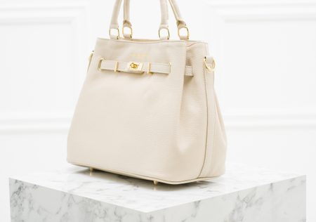 Borsa a mano da donna in pelle Glamorous by GLAM - Beige -