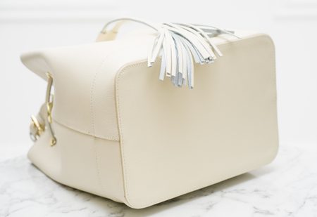 Borsa a mano da donna in pelle Glamorous by GLAM - Beige -