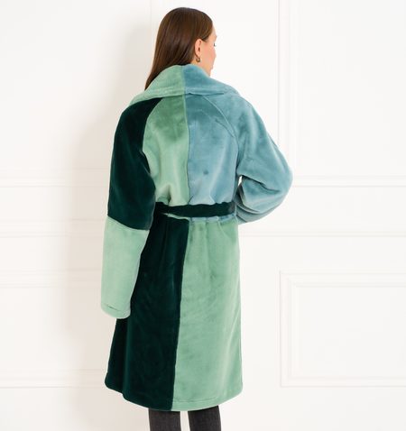 Cappotto Teddy donna Due Linee - Verde -