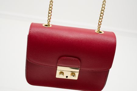 Real leather crossbody bag Glamorous by GLAM - Red -