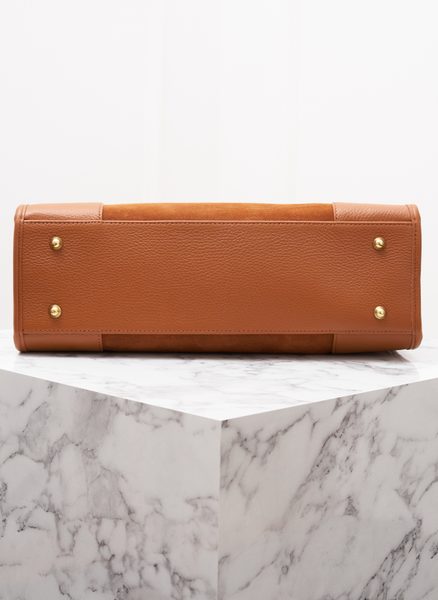 Real leather shoulder bag Glamorous by GLAM - Brown -