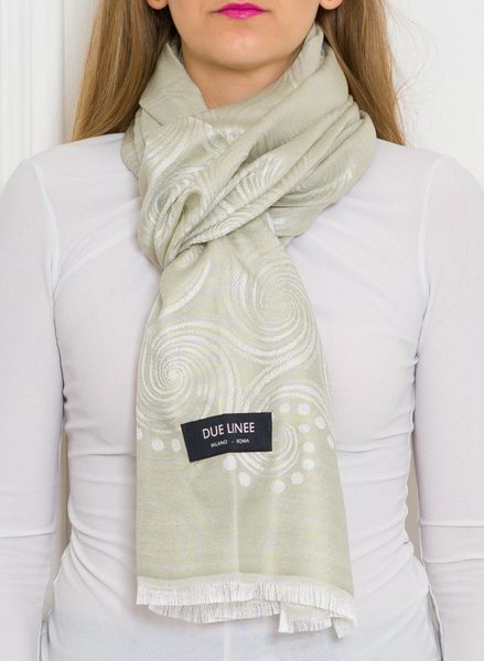 Women's scarf Due Linee - Green -