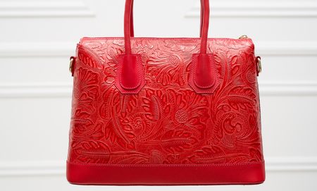 Real leather handbag Glamorous by GLAM - Red -