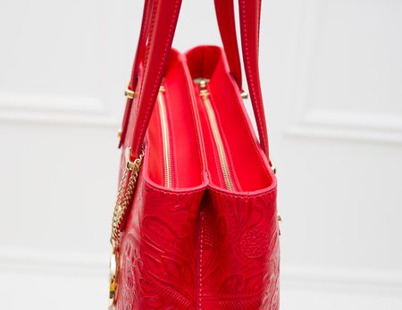 Borsa a spalla da donna in pelle Glamorous by GLAM - Rosso -