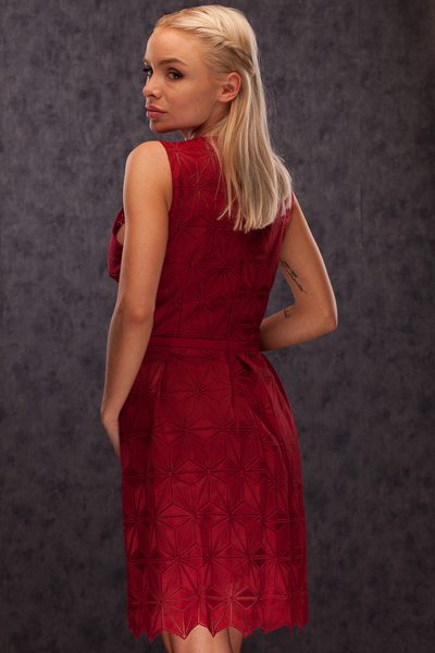 Vestido de mujer Due Linee - Rojo -