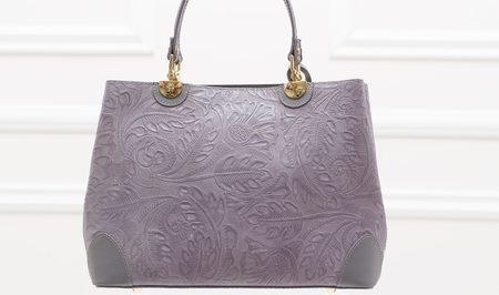 Borsa a mano da donna in pelle Glamorous by GLAM - Grigio -